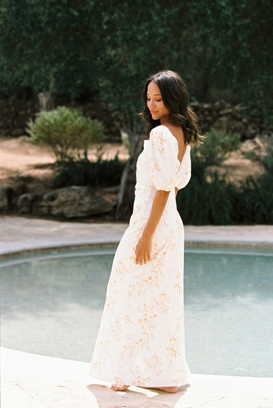 Tia Lune Midi Dress - Mauve Pomelo