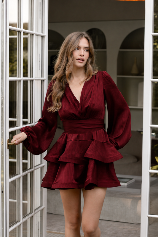 Kayani Asya Bedouin Dress - Mulberry