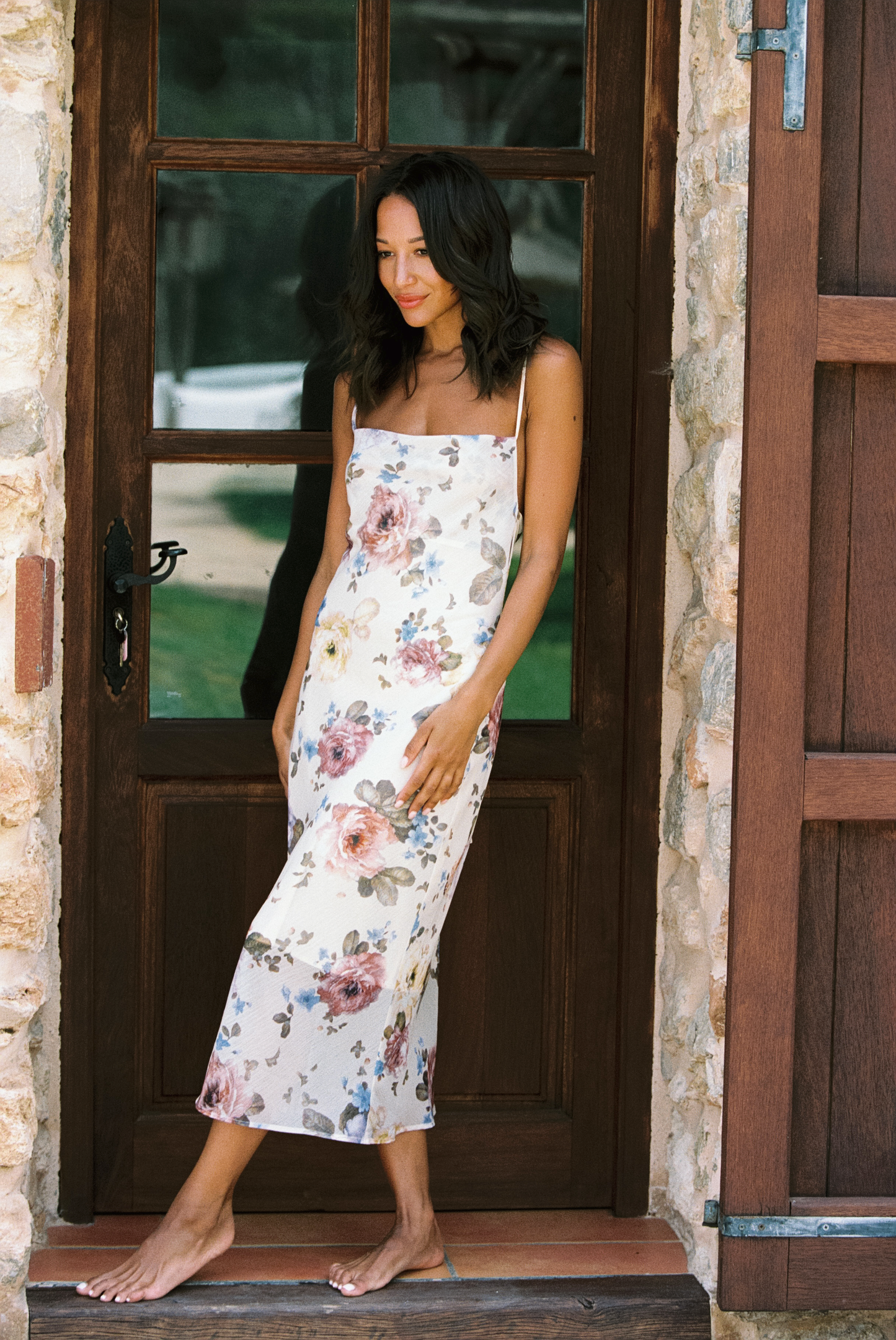 Noelle Tulum Midi Dress - Blooming Roseate