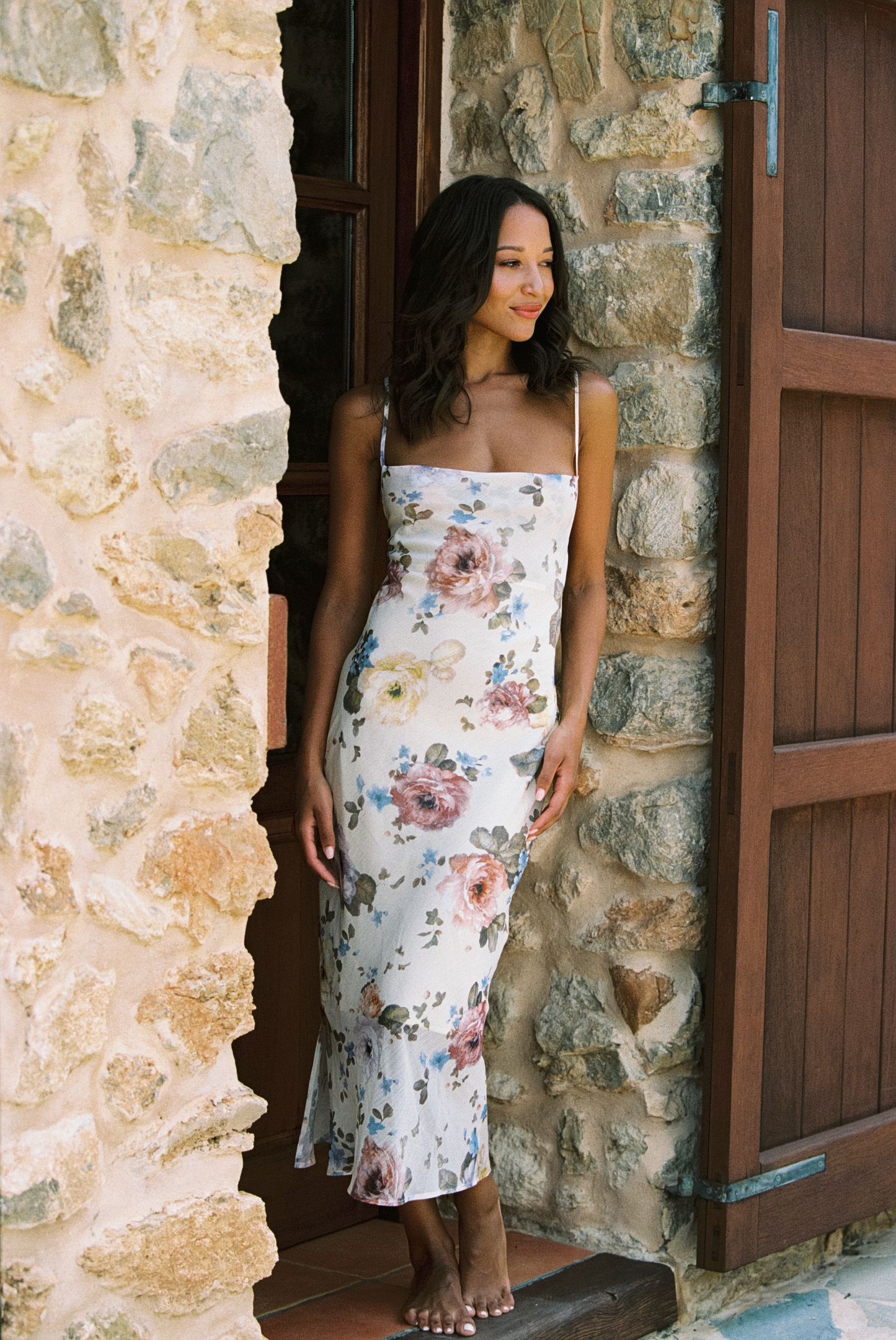 Noelle Tulum Midi Dress - Blooming Roseate