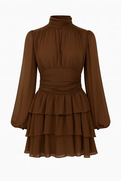 Milla Mini Ruffle Dress - Hazel
