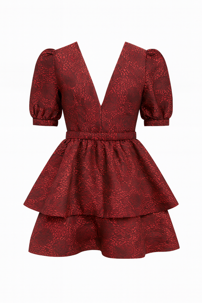 Eliana Mini Maze Dress - Mulberry