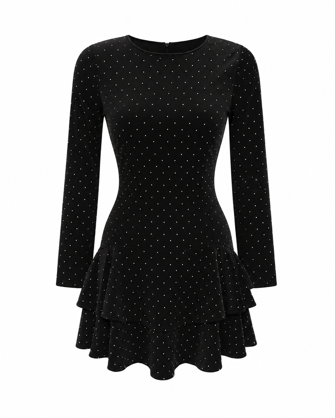 Delilah Velour Mini Dress - Radiant Granite