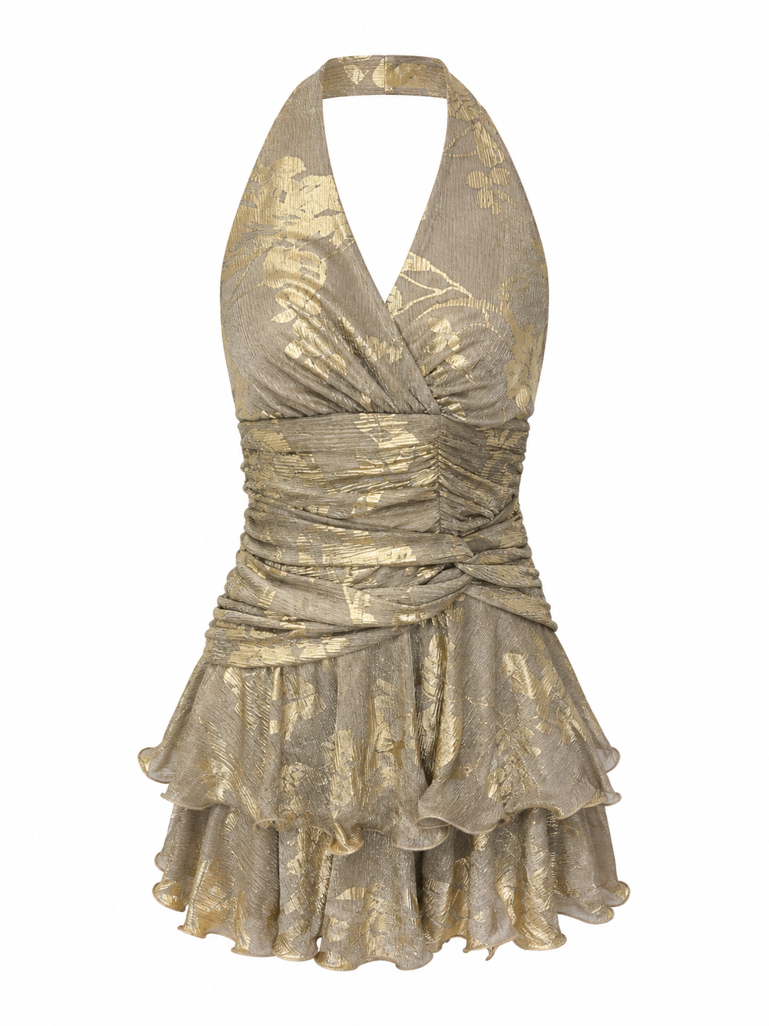 Ailany Frill Mini Dress - Radiant Aurelian