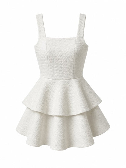 Avya Mini Gown Dress - Radiant Snow