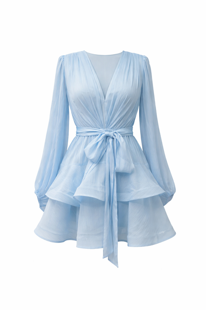 Asya Bedouin Dress - Pale Azure