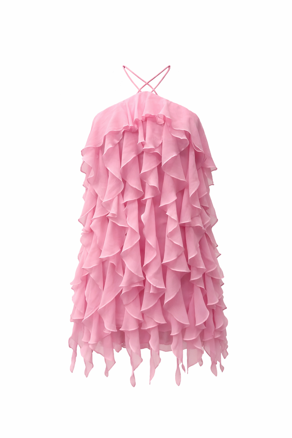 Tiana Mini Ruffle Dress - Dreamy Candy