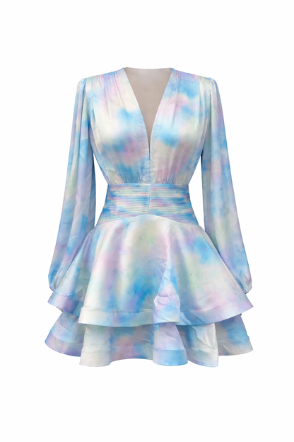 Amira Bedouine Dress - Azure Splash