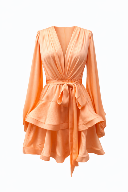 Asya Bedouin Dress - Cantaloupe