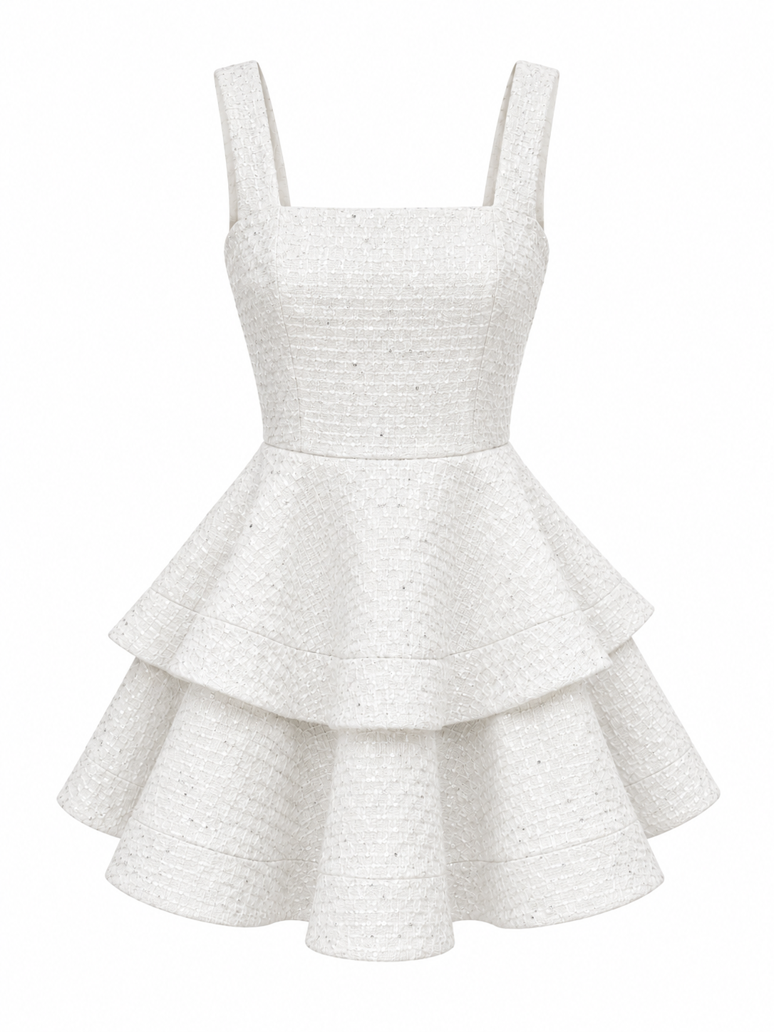 Kayani Avya Mini Gown Dress - Radiant Snow