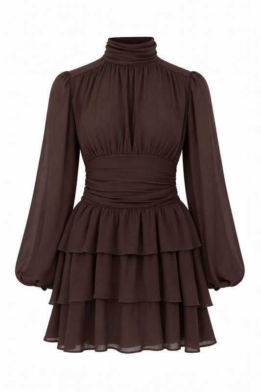Milla Mini Ruffle Dress - Hazel