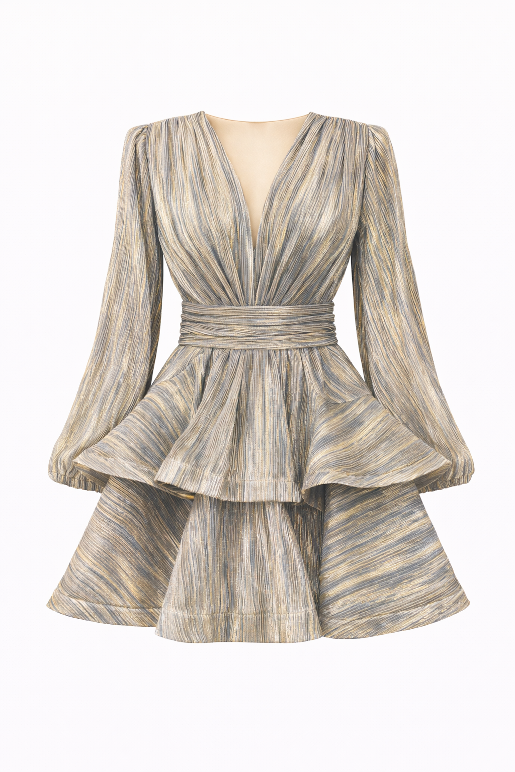 Naia Bedouine Dress - Grain Bronz Splash