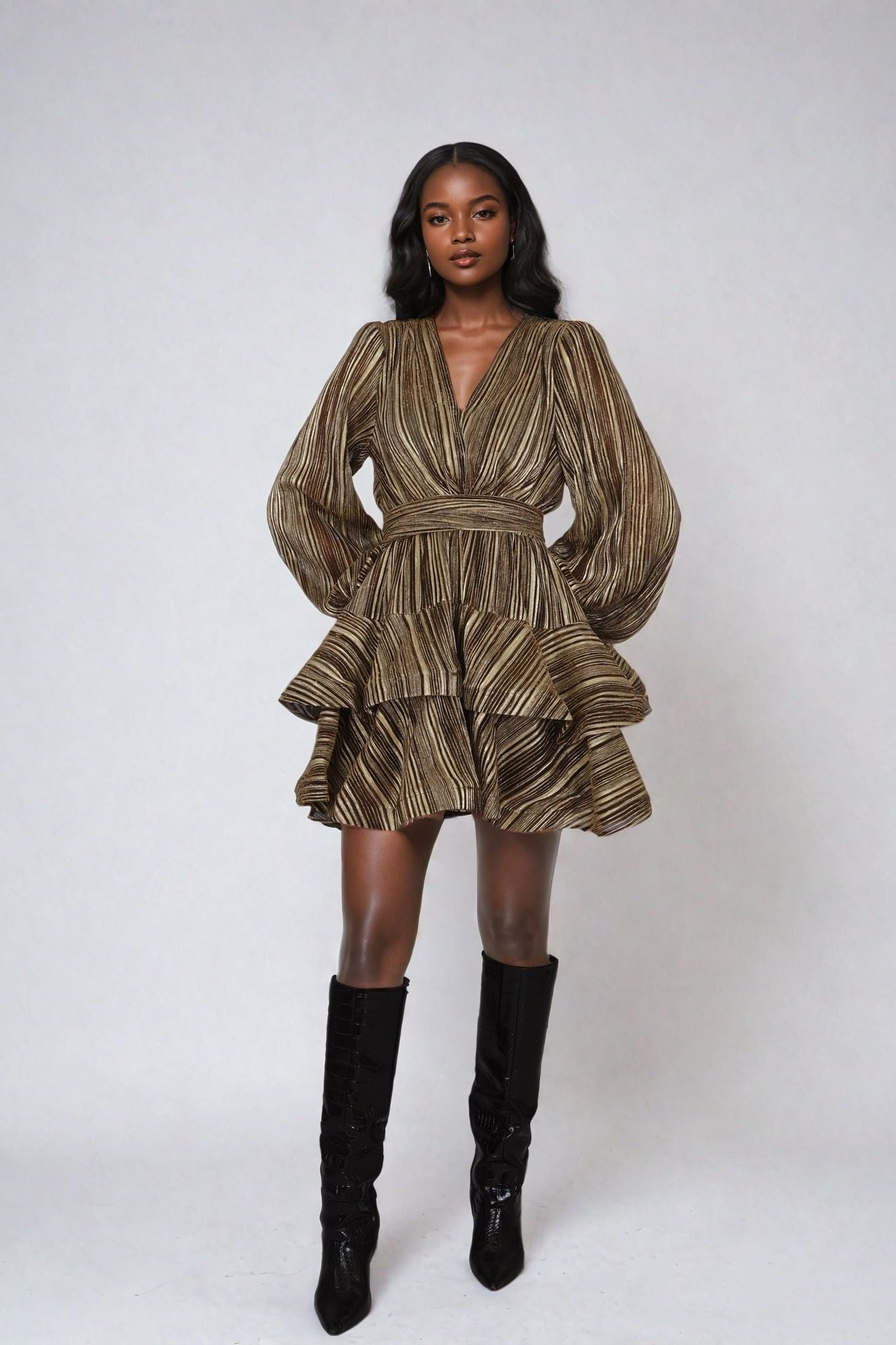 Naia Bedouine Dress - Golden splash