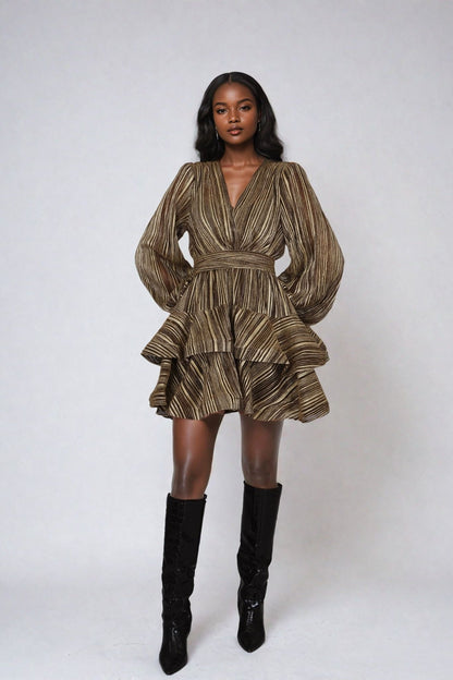 Naia Bedouine Dress - Golden splash