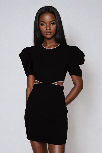 Diana Pearl Mini Dress - Onyx Treasure