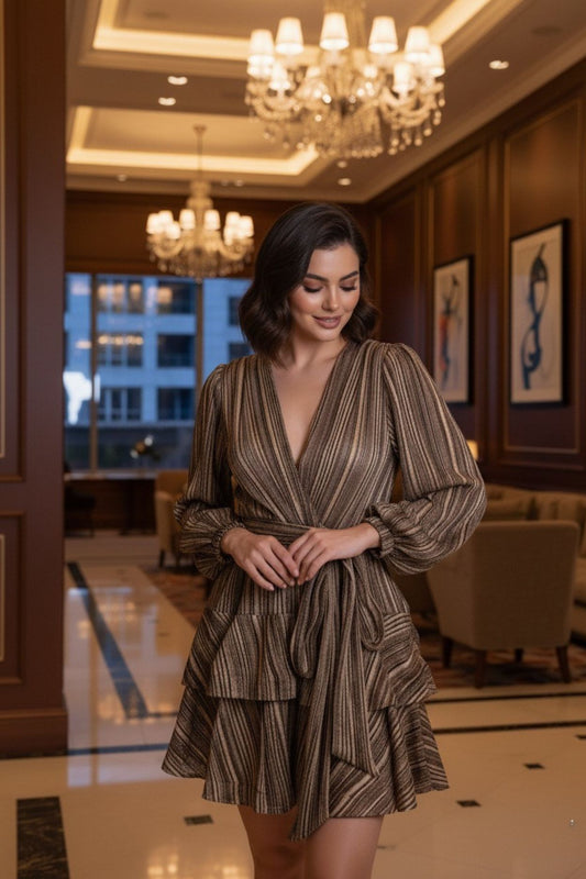 Naia Bedouine Dress - Golden splash
