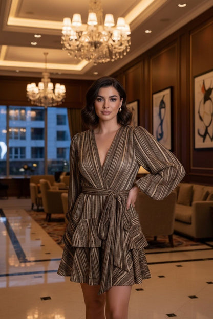 Naia Bedouine Dress - Golden splash