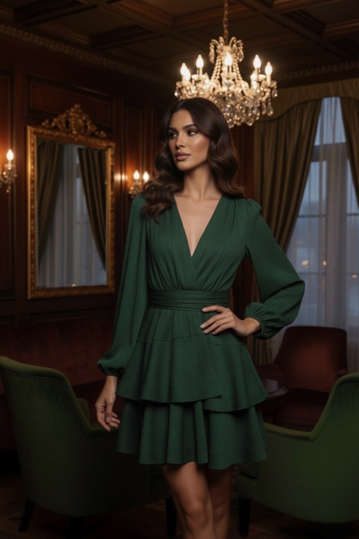Asya Bedouin Dress - Smaragd