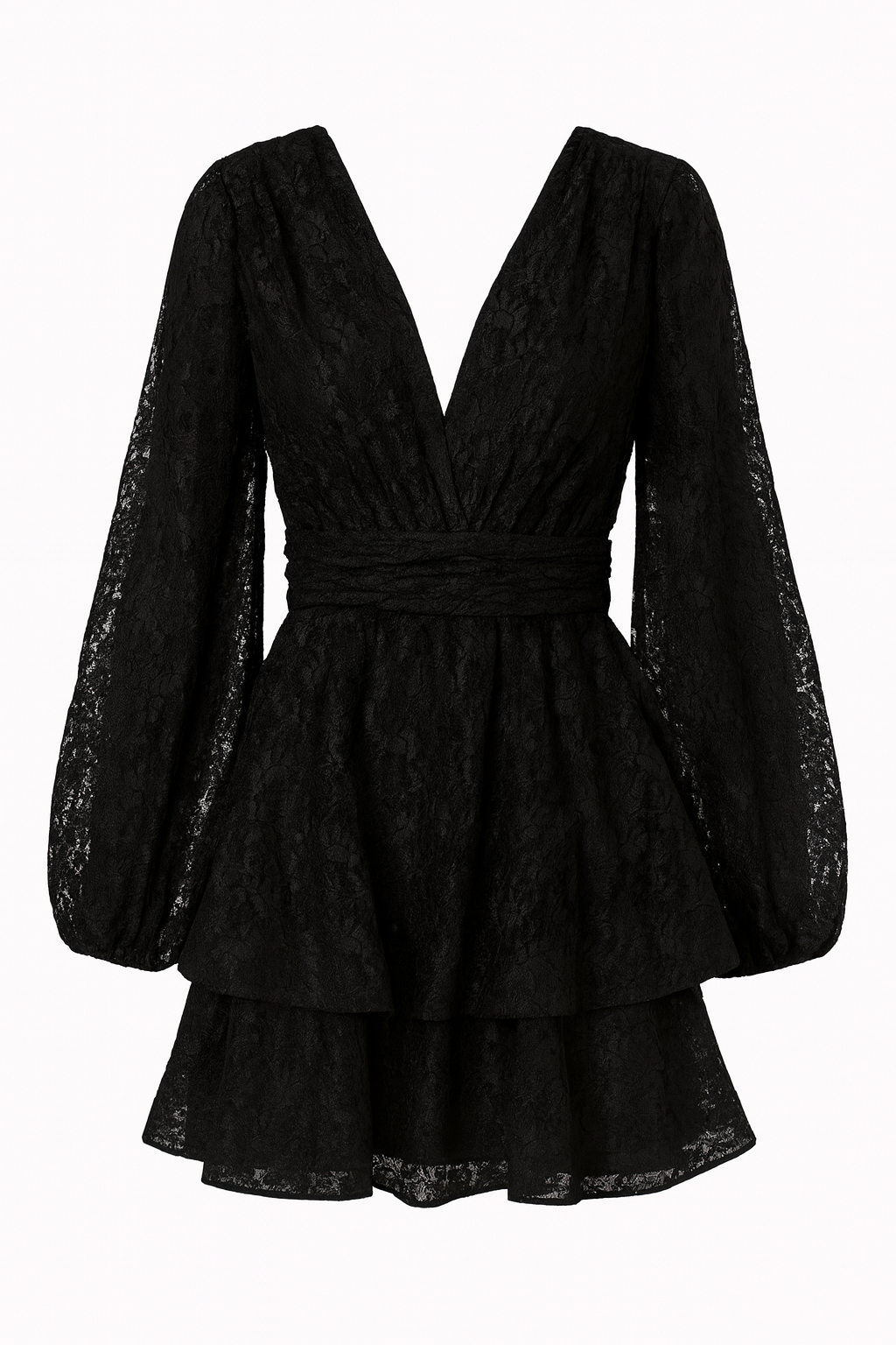 Asya Bedouin Dress - Black Lace