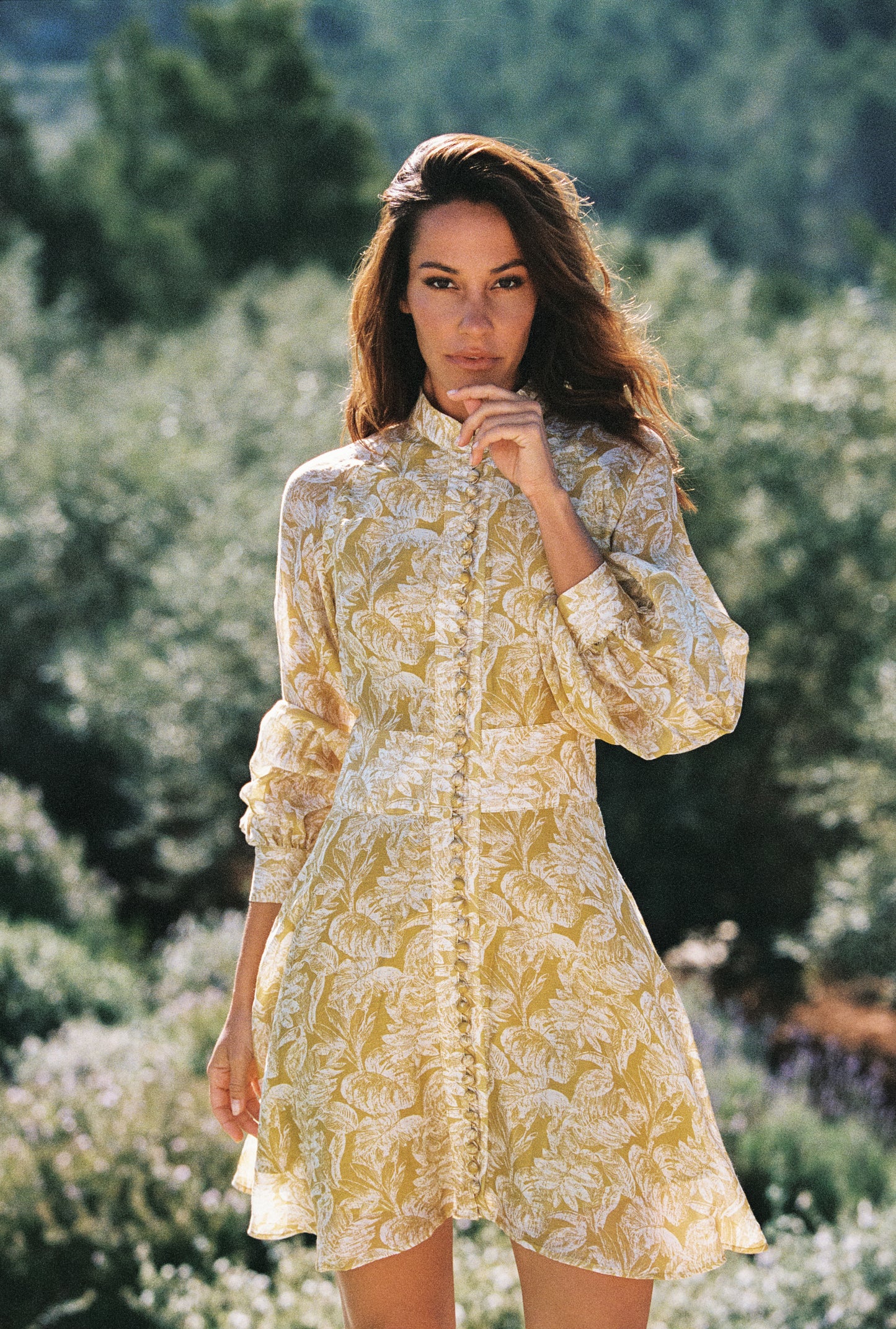 Leona Halter Mini Dress - Dreamy Sunset