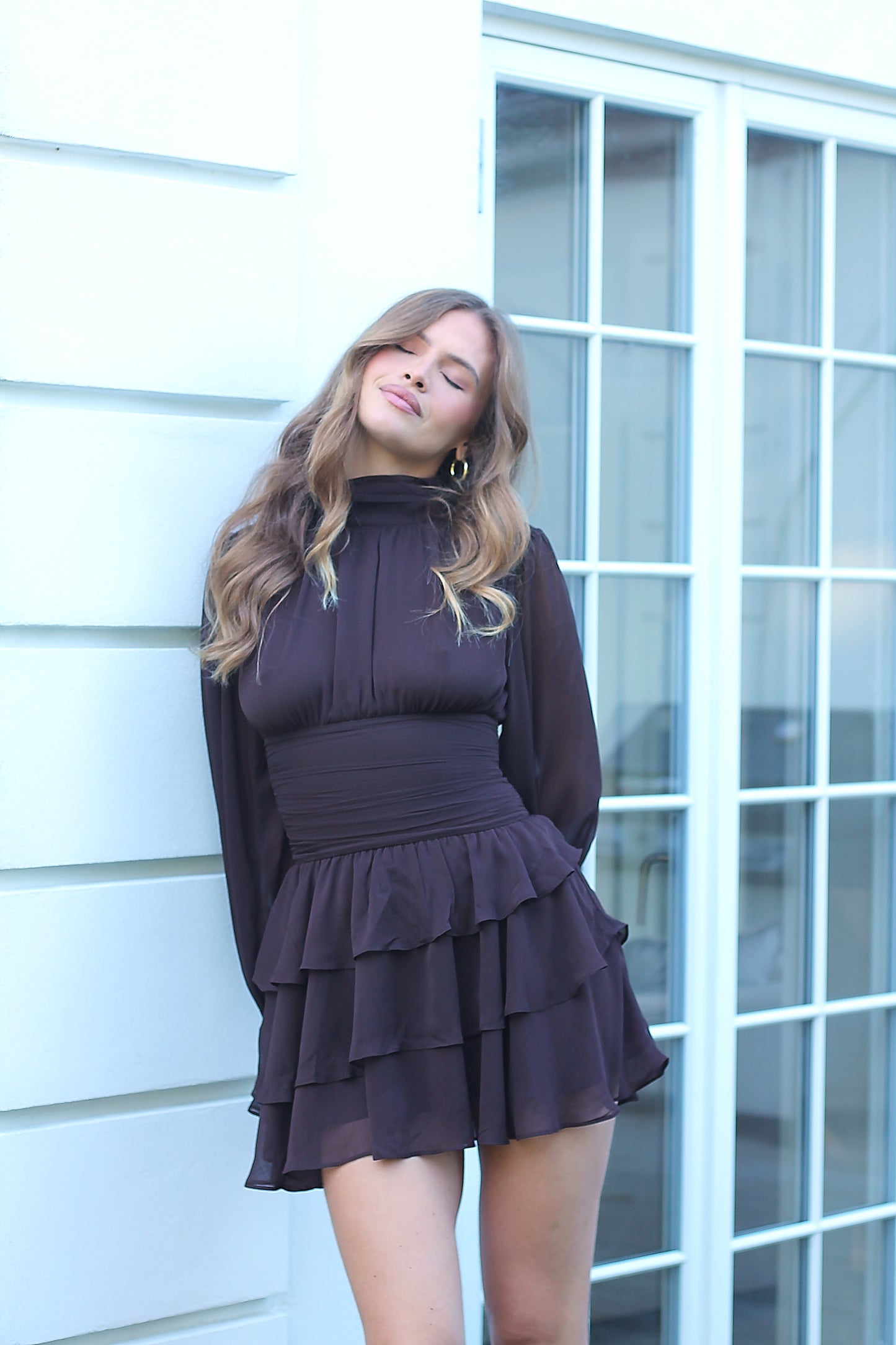 Milla Mini Ruffle Dress - Hazel