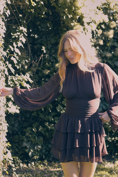 Milla Mini Ruffle Dress - Hazel