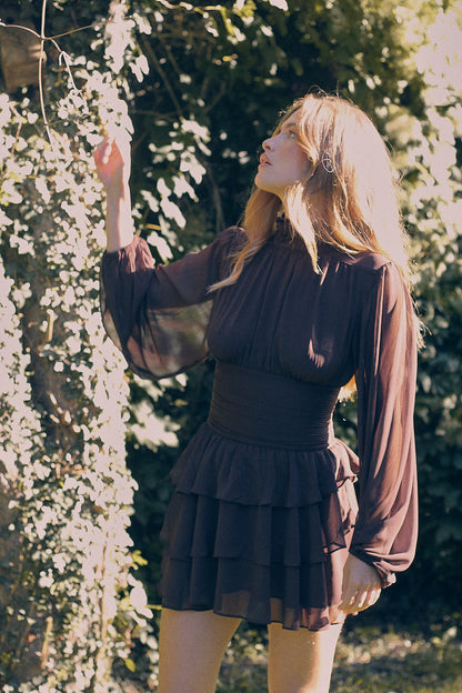 Milla Mini Ruffle Dress - Hazel