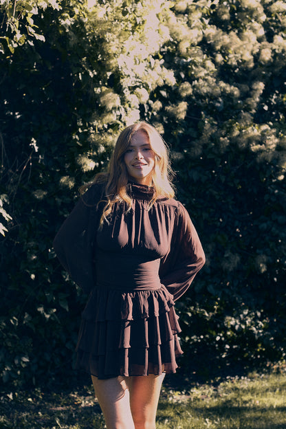 Milla Mini Ruffle Dress - Hazel