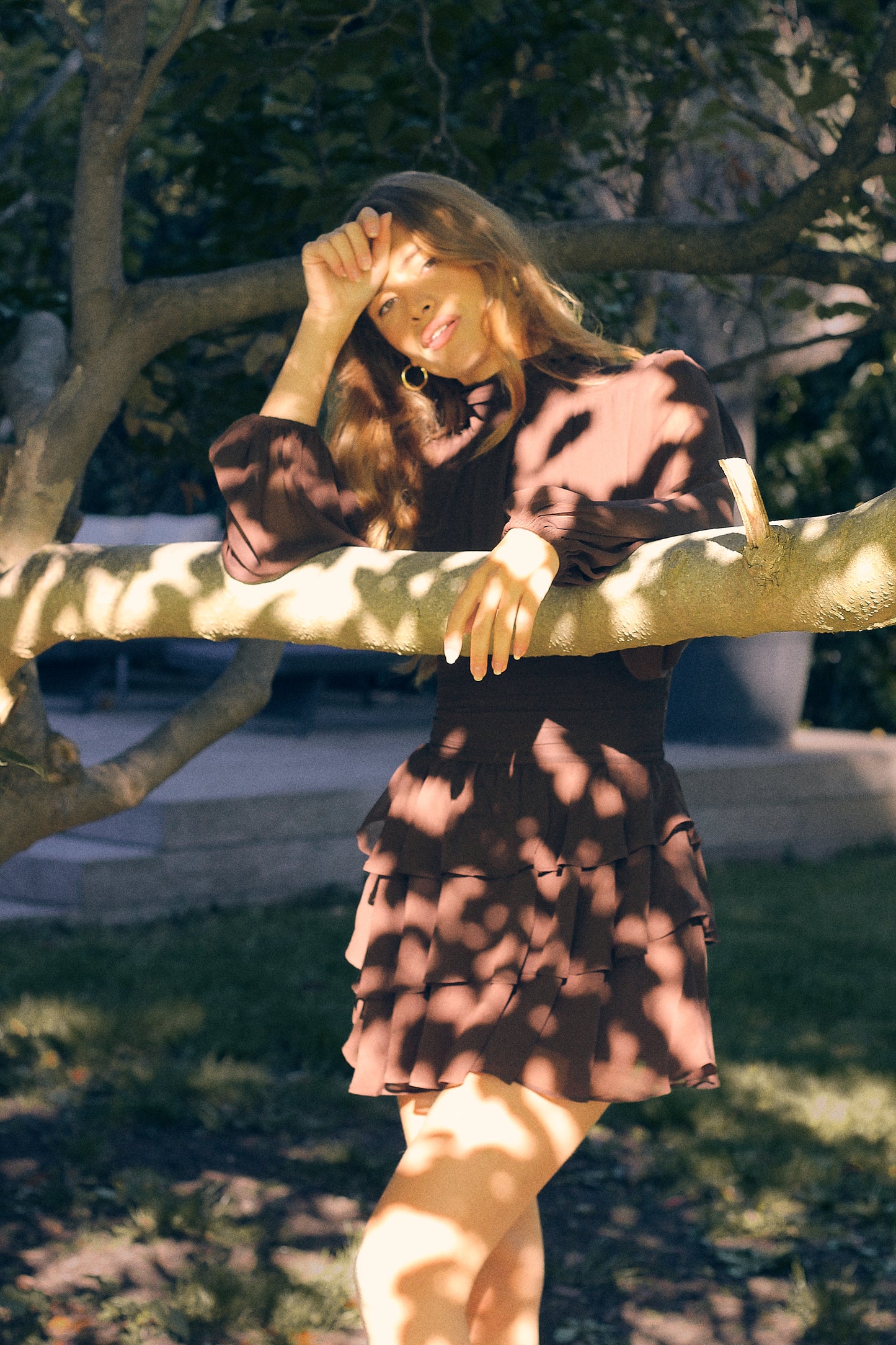 Milla Mini Ruffle Dress - Hazel