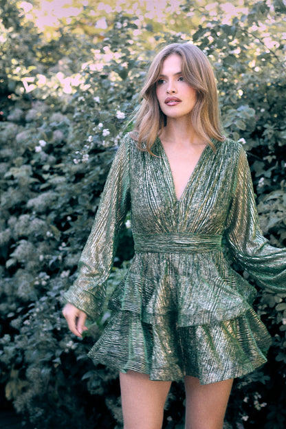 Naia Bedouin Dress - Smaragd Splash