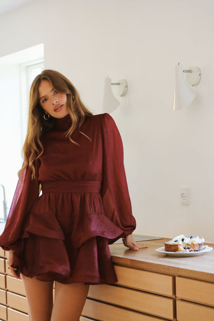 Kelly Minari mini dress - Mulberry