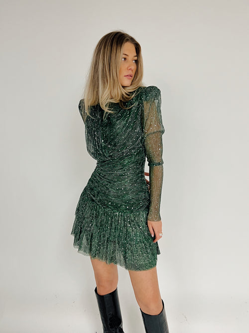 Giselle Mini Dress - Emerald