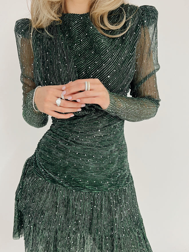 Giselle Mini Dress - Emerald