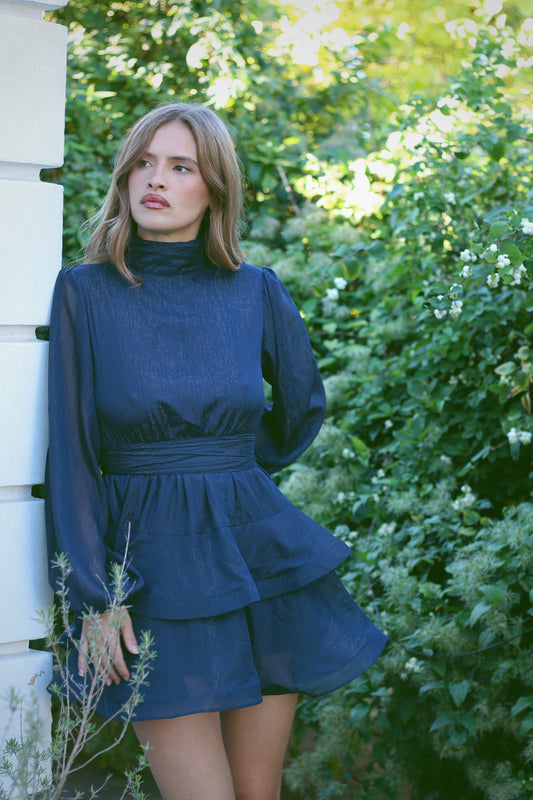 Kelly Minari Dress - Deep Navy