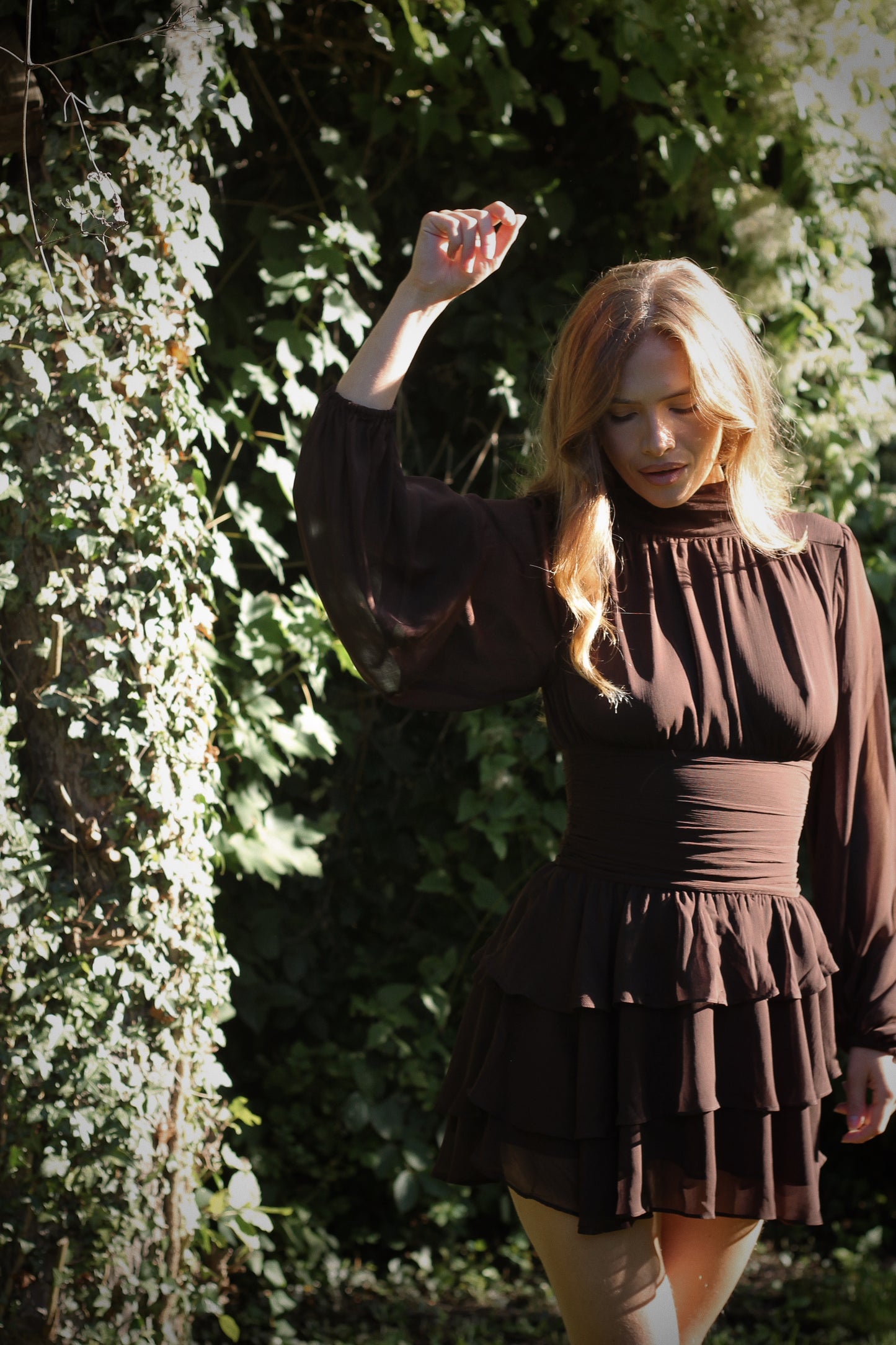 Milla Mini Ruffle Dress - Hazel