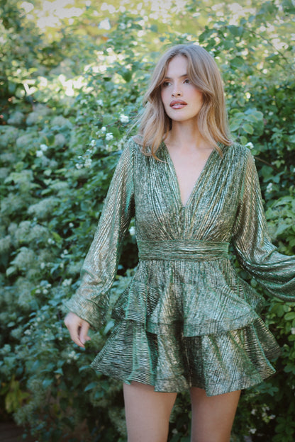 Naia Bedouin Dress - Smaragd Splash