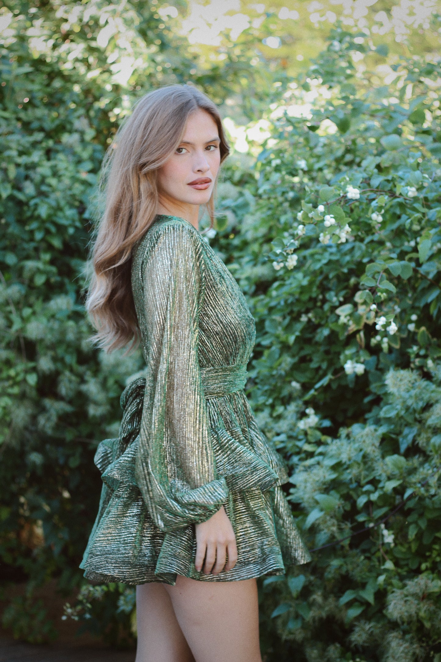 Naia Bedouin Dress - Smaragd Splash