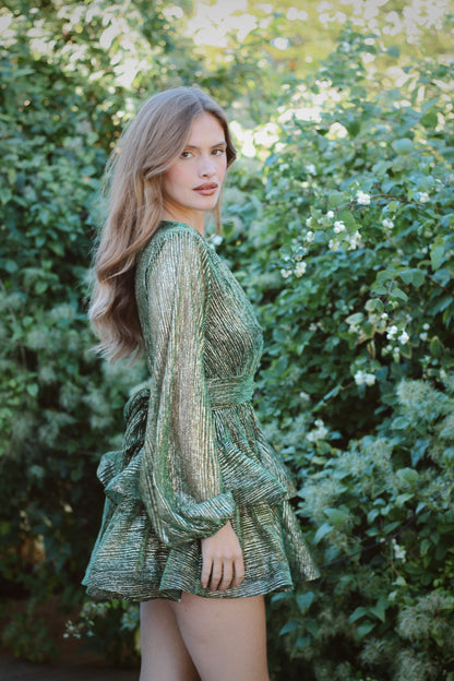 Naia Bedouin Dress - Smaragd Splash