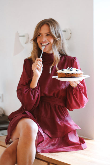 Kelly Minari mini dress - Mulberry