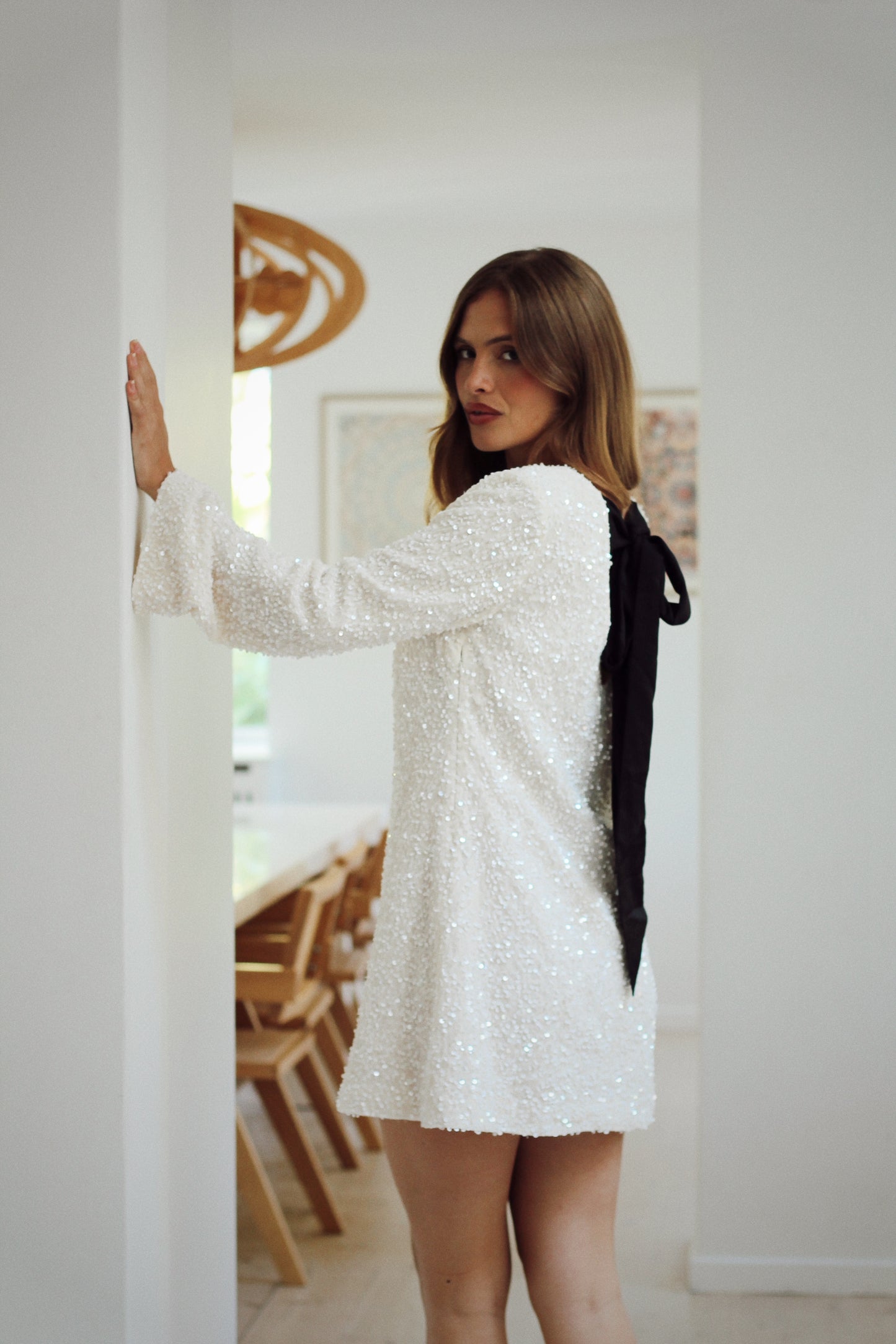 Cayla Esme Mini Dress - Cream Treasure