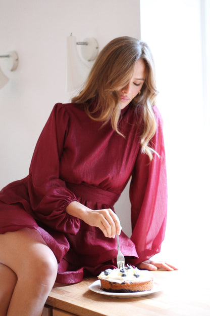 Kelly Minari mini dress - Mulberry