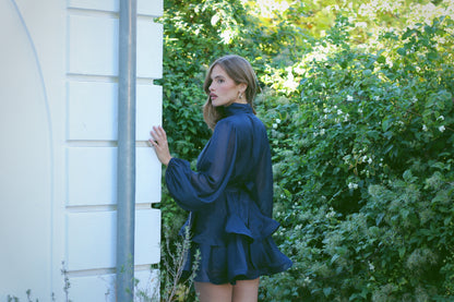 Kelly Minari Dress - Deep Navy