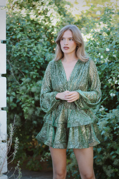 Naia Bedouin Dress - Smaragd Splash
