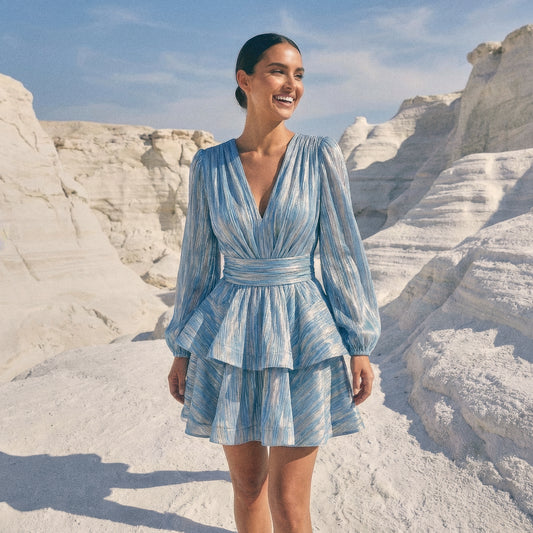 Naia Bedouine Dress - Grain Sea Splash