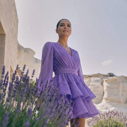 Asya Bedouin Dress - Aromatic Violet