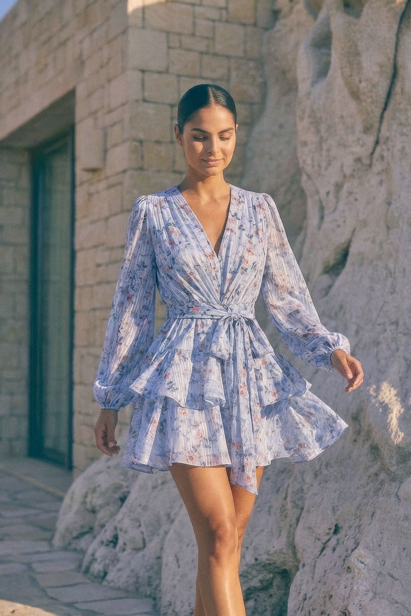 Asya Bedouin Dress - Sea Bloom