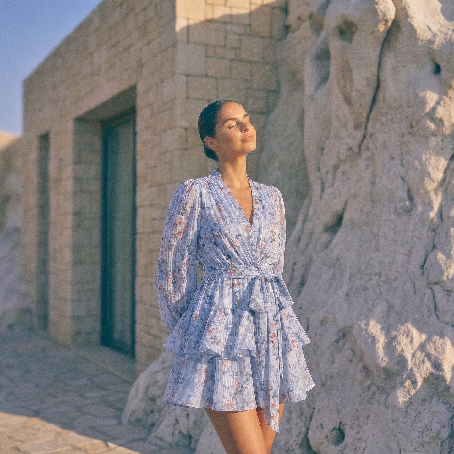 Asya Bedouin Dress - Sea Bloom