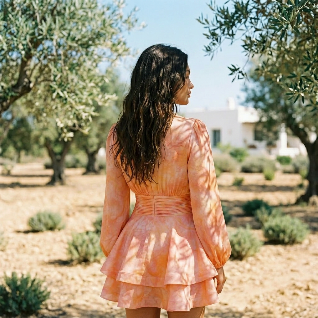 Amira Bedouine Dress - Bloomy Splash