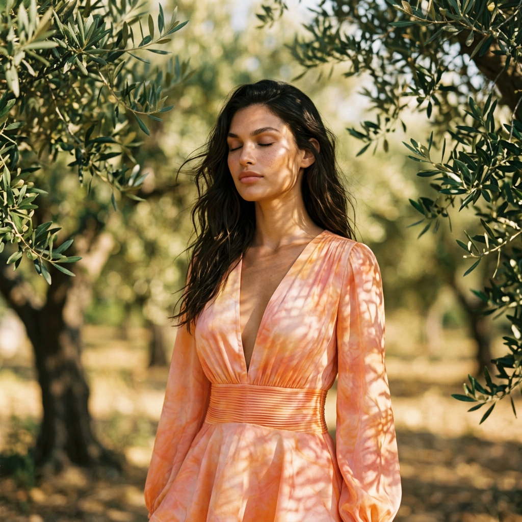 Amira Bedouine Dress - Bloomy Splash