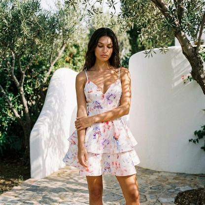 Ivy Mini Dress - Dreamy Blossom